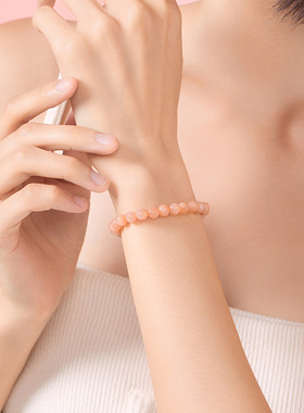 六桂福日光石手链女玉石手串手饰串珠散珠小众配饰礼物送女朋友