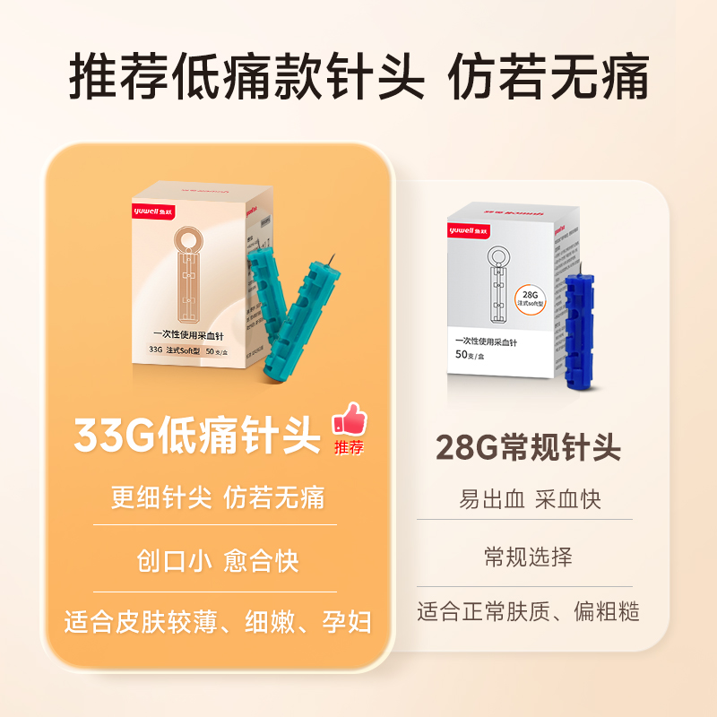 鱼跃血糖仪550测试仪家用测血糖的仪器高精准官方旗舰店检测试纸 - 图3