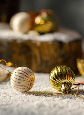 极速圣诞节装饰彩球圣诞t树挂饰吊球挂件套餐圣诞节豪华场景布置