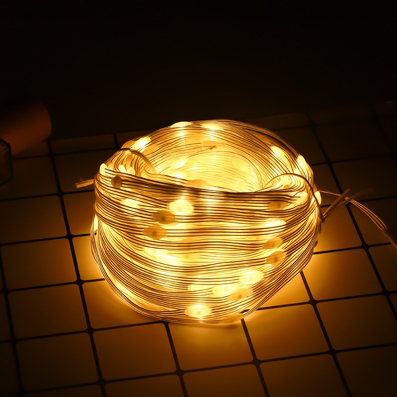 极速彩灯闪灯满天星o七彩太阳能户外灯串装饰氛围灯挂树上的星星 - 图0