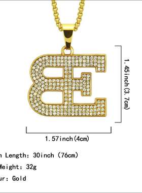 极速necklace hip hop necklace personality lettQer pendant ne