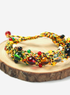 极速2024年太岁化手链手绳红绳龙年F本命年编织绳五行手串五彩男