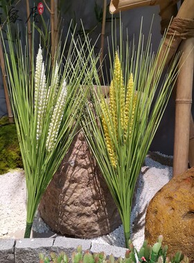 新品仿真花黄色稻水穗谷子麦穗z芦苇婚庆装饰轻奢客厅摄影布景表