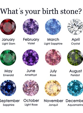 极速Ebuyjewelryq 欧美潮流单颗12月份生日礼物水钻项链不锈钢锁