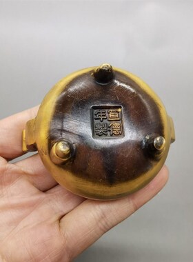 极速黄铜小香炉仿古官帽耳炉供佛檀香熏香炉沉香盘香Y炉香道茶道