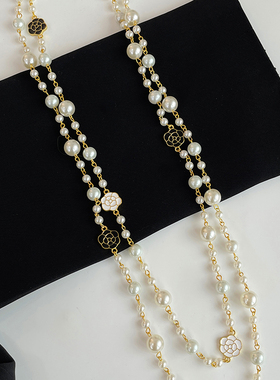 极速长款珍珠项链女秋冬毛衣链2023新款爆款妈妈款轻Y奢小众时尚