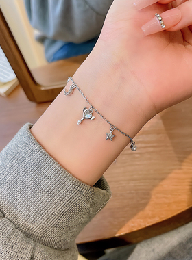 极速精致星月珍珠手链o女ins小众设计闺蜜手饰轻奢简约2023年新款