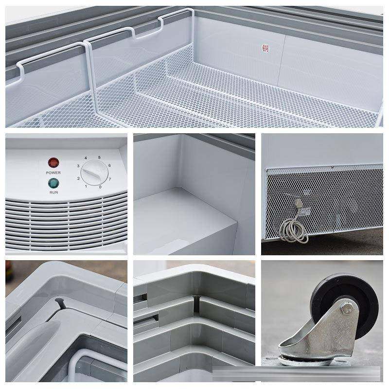 大容量卧式冰柜冷冻展示柜超市商用铜管冷柜玻璃门冰柜,淘宝优惠券,粉丝福利购,淘宝优惠卷