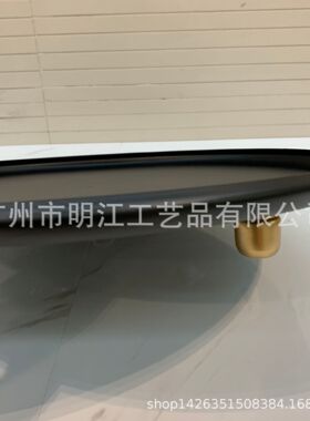 金脚圆盘新中式装饰摆件托盘微景观创意茶室样板房山水茶几软装