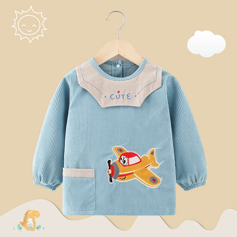 Speed I children's bib i baby boy little boy outer wear autumn and winter eating bib bag waterproof and anti-dirty winter