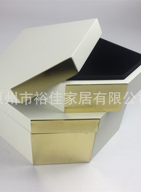 极速漆面五角首饰收纳盒工艺y礼品摆饰储物盒样板房软装饰品家居