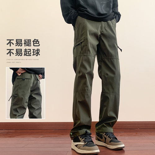 JEEP SPIRIT吉普三防工装冲锋裤男士直筒裤秋冬加绒休闲裤子男款 - 图2