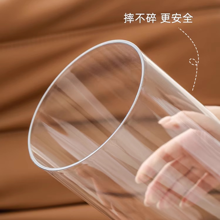 花瓶插花器亚克力透明养花桶鲜花桶圆形醒花桶轻奢高级感防摔水桶