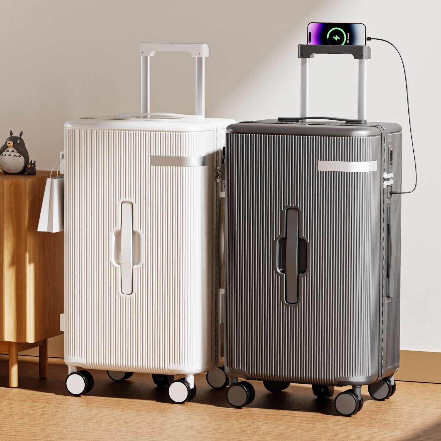 2025新款PC行李箱女三七开加厚结实耐用拉杆箱男大容量学生旅行箱,淘宝优惠券,粉丝福利购,淘宝优惠卷