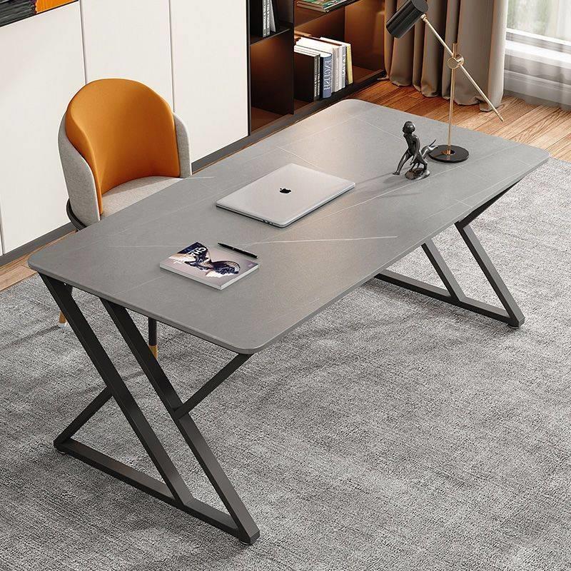 岩板电脑桌台式家用卧室轻奢桌子简约书桌办公桌椅组合游戏电竞桌