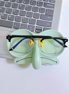 新品章鱼哥眼镜架首饰盒收纳盘置物摆F件创意可爱办公室桌面装饰