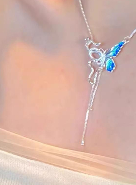 哇~超可爱的本命年蛇和蝴蝶项链