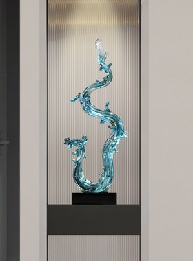 速发摆中式玄关龙年吉奢新件轻祥风生水起办公室电视柜装饰品客厅