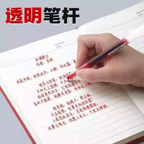 旅行用品速干直液式中性笔大容量户外走珠笔0.5学生用针管笔 - 图1