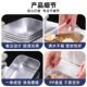 Stainless steel fresh-keeping box with lid square plate refrigerator storage box plate picnic box dumpling square box