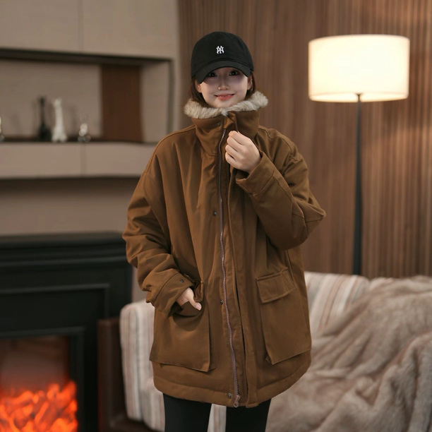 2025冬季新款休闲保暖亲子派克棉服男女同款加绒加厚冬季中长款,淘宝优惠券,粉丝福利购,淘宝优惠卷