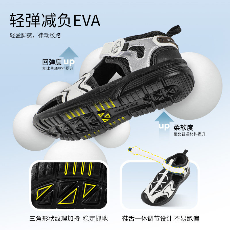 Dr.Kong江博士男女童鞋魔术贴休闲透气潮流儿童凉鞋夏季,淘宝优惠券,粉丝福利购,淘宝优惠卷