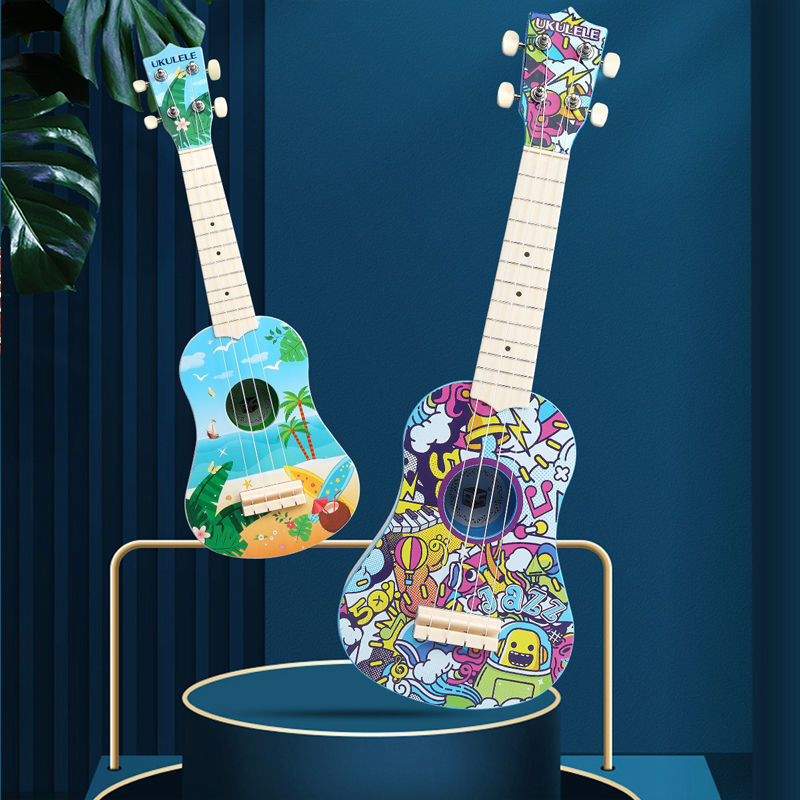 尤克里里新手学生女男可弹奏玩具吉他启蒙乐器儿童入门初学者吉他-图1