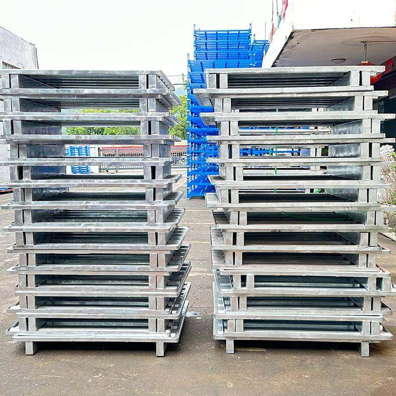 钢制托盘重型仓储货物铁栈板物流垫板防潮板金属叉车卡板重型加固,淘宝优惠券,粉丝福利购,淘宝优惠卷