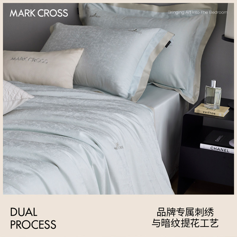 MARKCROSS【暴富】暗纹提花全棉床上四件套纯棉床品床单四季款