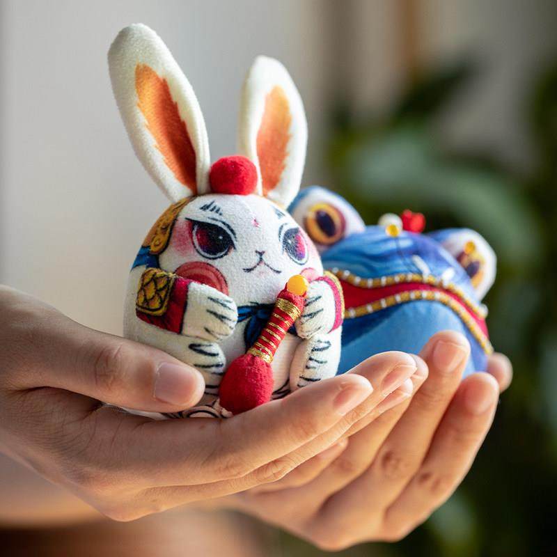 王的手创 刺绣挂件手工diy材料包兔子布偶桂花香囊银蟾自制平安符,淘宝优惠券,粉丝福利购,淘宝优惠卷