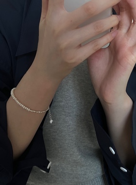 碎银子珍珠手链女轻奢小众精致