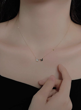 蝴蝶流苏项链女夏新款2026爆款