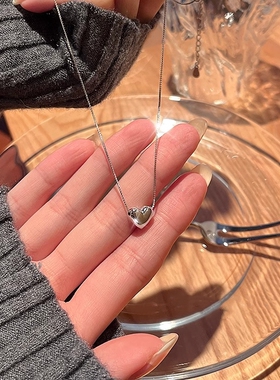 爱心项链女款小众高级感2026新款