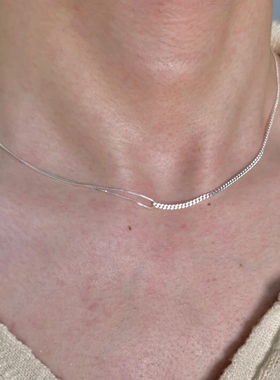 冷淡风不对称拼接双层项链女2025