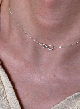 极简风无限符号8字项链女高级感