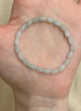 新中式国风和田玉串珠手链女2025