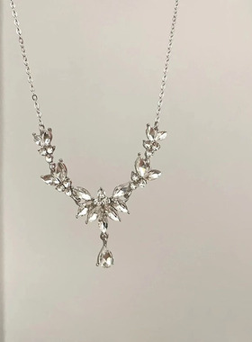 麦穗水滴流苏项链女2026新款爆款