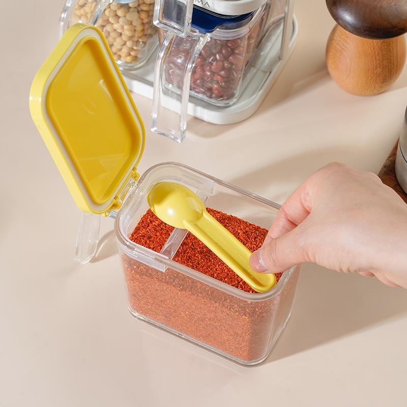 ASVEL调料盒家用厨房用品调味罐盐罐佐料收纳盒高颜值塑料调料罐 - 图0