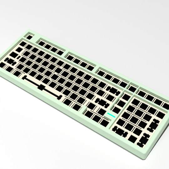 SCC100 mechanical keyboard customization kit, three-mode 2.4g Bluetooth wireless, large array of quick-release aluminum lumps