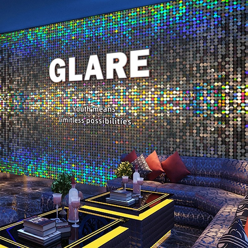 3D立体感炫彩马赛克格子网红拍照酒吧包厢背景墙镭射亮片KTV墙纸,淘宝优惠券,粉丝福利购,淘宝优惠卷