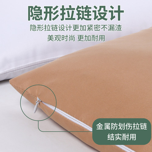 荞麦壳枕头男护颈椎学生枕芯单个装助睡眠荞麦皮高硬整头家用成人 - 图3