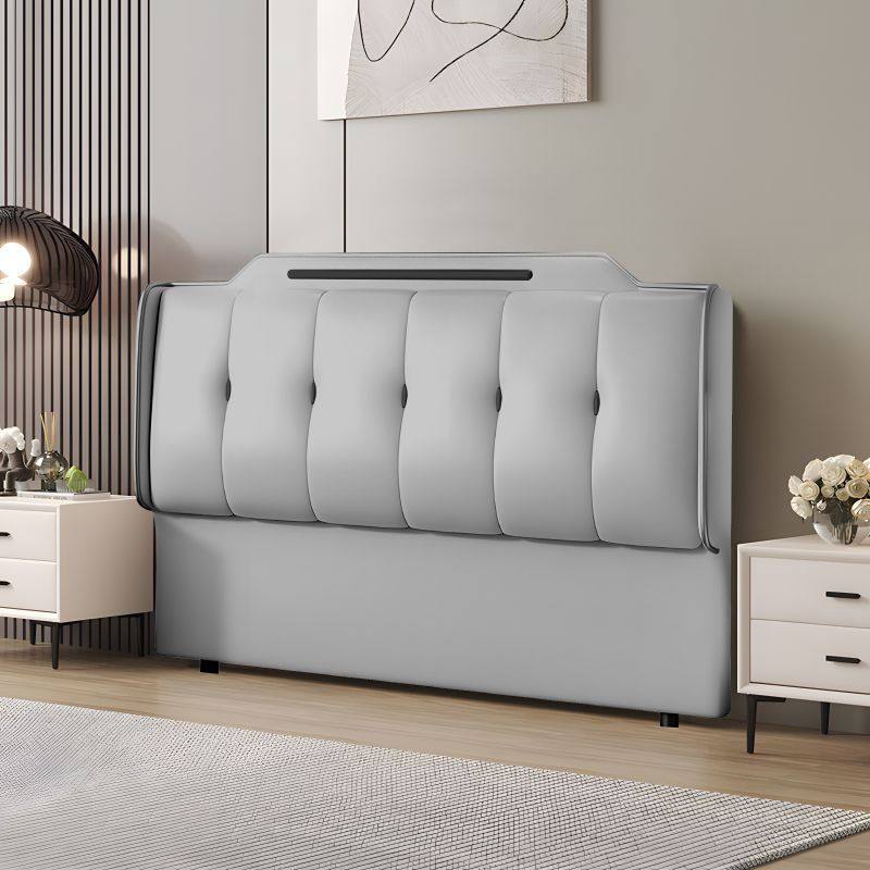 超薄床头软包靠背实木一体2024新款轻奢现代简约落地背板单买钉制,淘宝优惠券,粉丝福利购,淘宝优惠卷