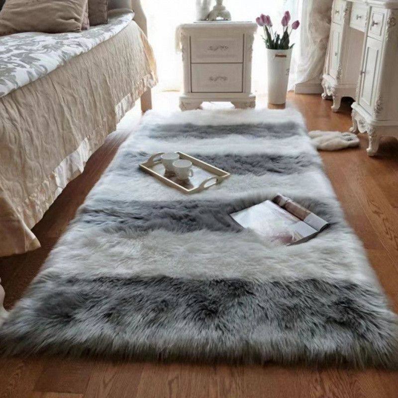 地毯卧室床边地毯长毛绒地垫免洗耐脏赤脚公主风床尾地毯长条加厚,淘宝优惠券,粉丝福利购,淘宝优惠卷