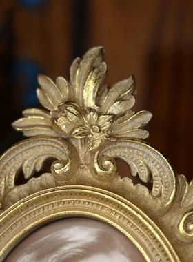 欧式覆古金色相框客厅电视柜酒柜创意毕业季礼物家居装饰品摆件