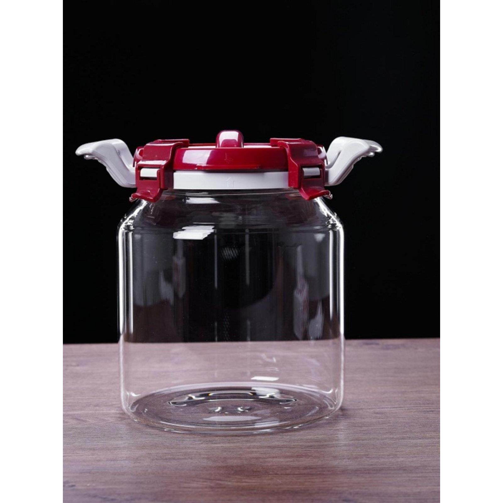 加厚耐高温玻璃人参药酒青梅酒罐泡酒瓶陈皮杂粮储物泡菜坛密封罐,淘宝优惠券,粉丝福利购,淘宝优惠卷