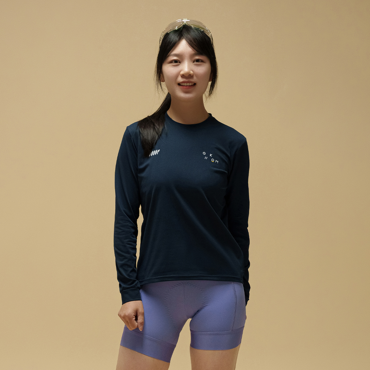 GIIKOM棘刻男女速干防晒骑行服拉链口袋长袖骑行T恤休闲通勤骑行 - 图0