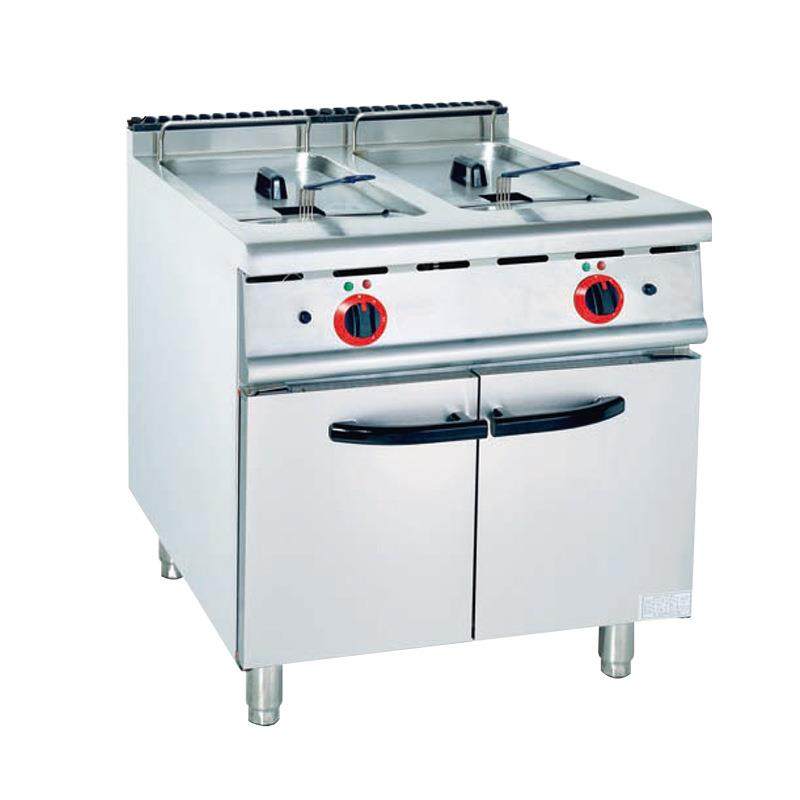 立式电热炸炉食品油炸加工电热炉双炸池连柜座酒店厨房设备炸鸡店,淘宝优惠券,粉丝福利购,淘宝优惠卷