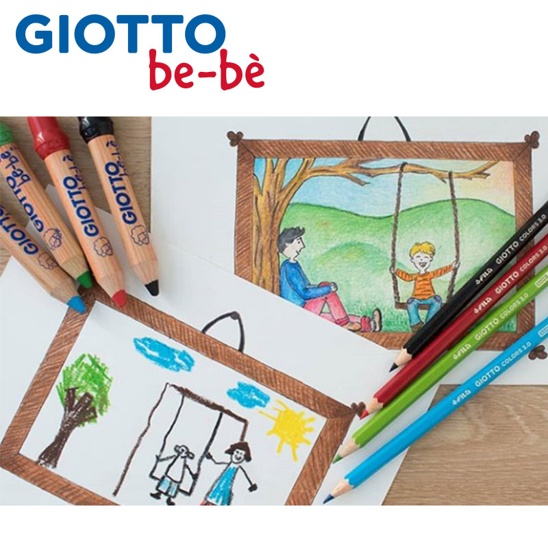 意大利GIOTTO齐多旗舰店幼儿园宝宝蜡笔儿童绘画短杆粗蜡笔彩铅安 - 图3
