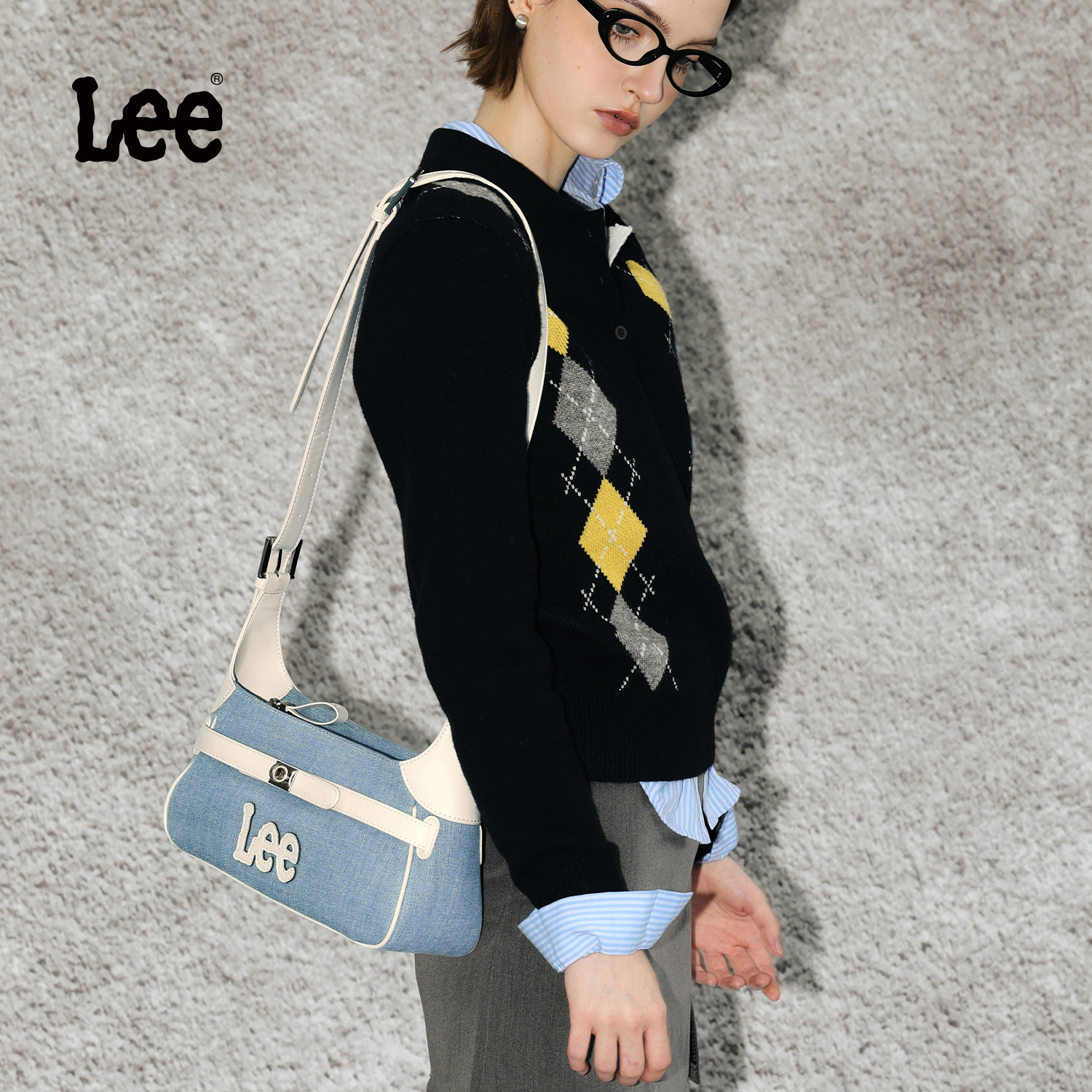 Lee官方新款腋下包女生时尚百搭单肩包休闲饺子包轻便手提船包包,淘宝优惠券,粉丝福利购,淘宝优惠卷