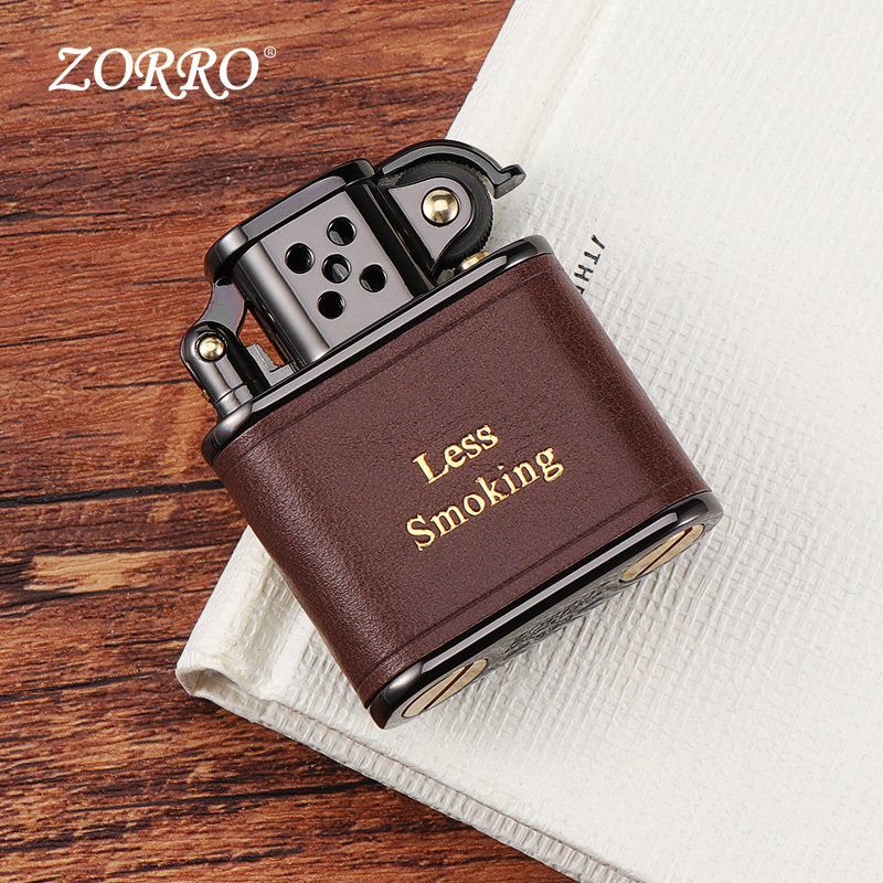 ZORRO/佐罗老九门手工包皮煤油防风打火机男女生创意打火机礼物,淘宝优惠券,粉丝福利购,淘宝优惠卷